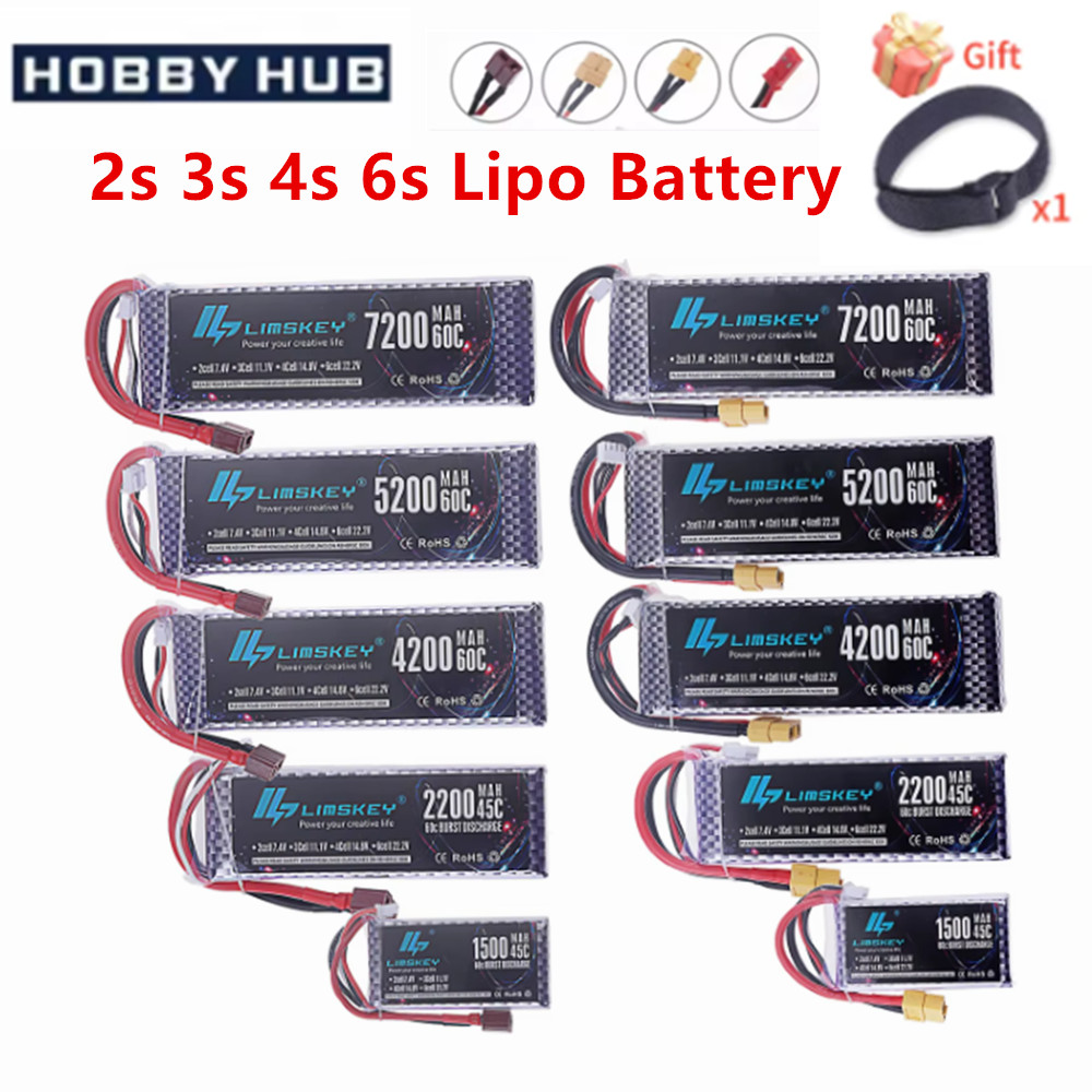4S Lipo Battery 14.8V 6000Mah - Baterai Lipo 2S 3S 4S 6S