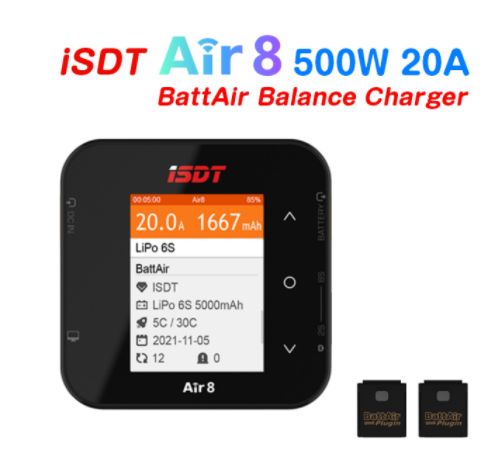 Isdt Air8 8S Lipo Charger - ISDT Air8 pengisi daya baterai Lipo,