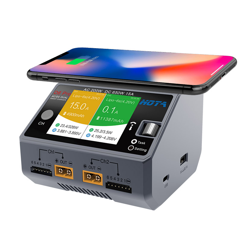 HOTA D6 Pro pengisi daya salur - Hota D6 Pro Dual Lipo Charger ulasan dan harga