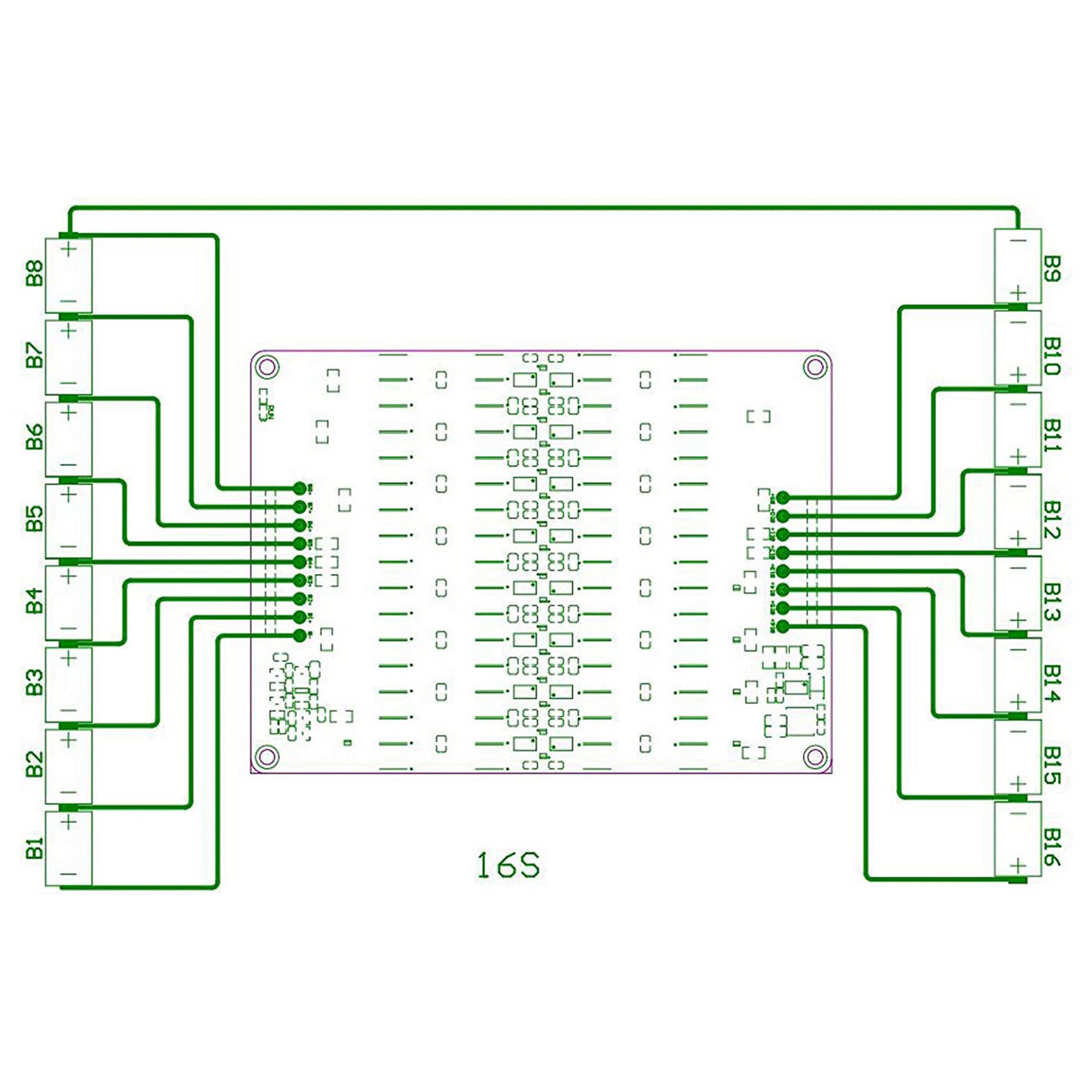 B04C-2X 12S 13S 14S 15S 16S Pe - 12S Lipo Battery Balancing Board ulasan dan harga