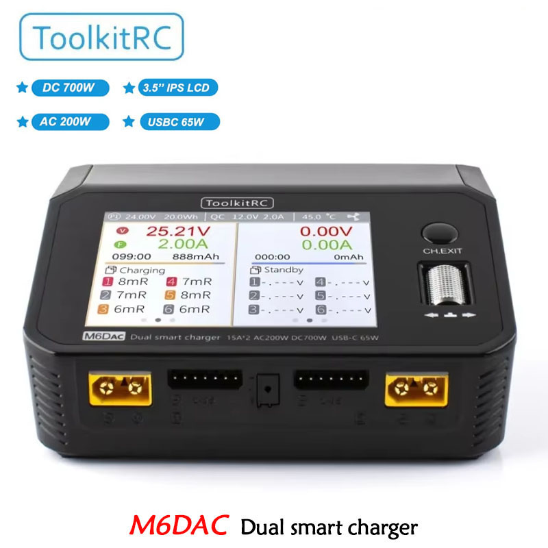 ToolkitRC M6DAC Pengisi Daya P - Toolkitrc M6Dac Smart Charger ulasan dan harga
