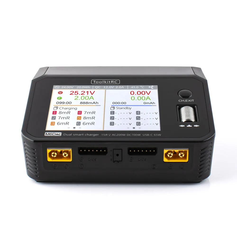 ToolkitRC M6DAC AC 200W DC 700 - Toolkitrc M6Dac Smart Charger ulasan dan harga