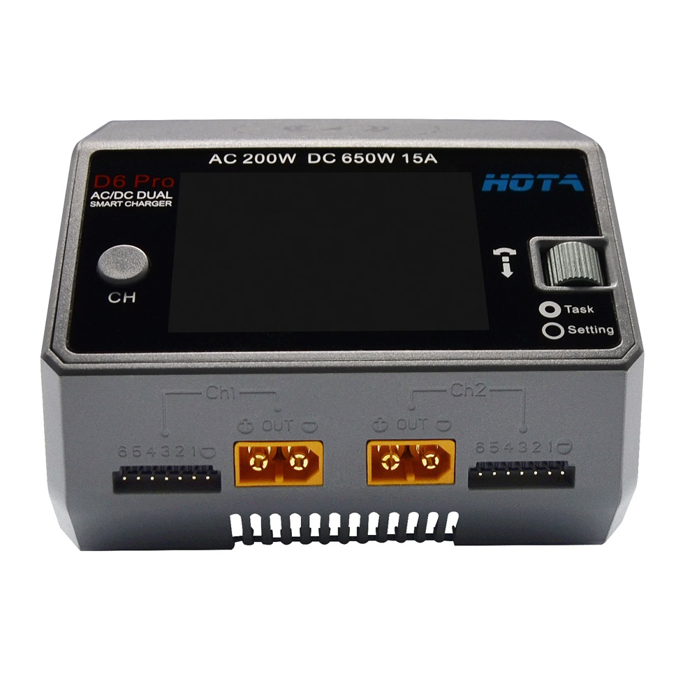 HOTA D6 Pro pengisi daya bater - Hota D6 Pro Dual Lipo Charger ulasan dan harga
